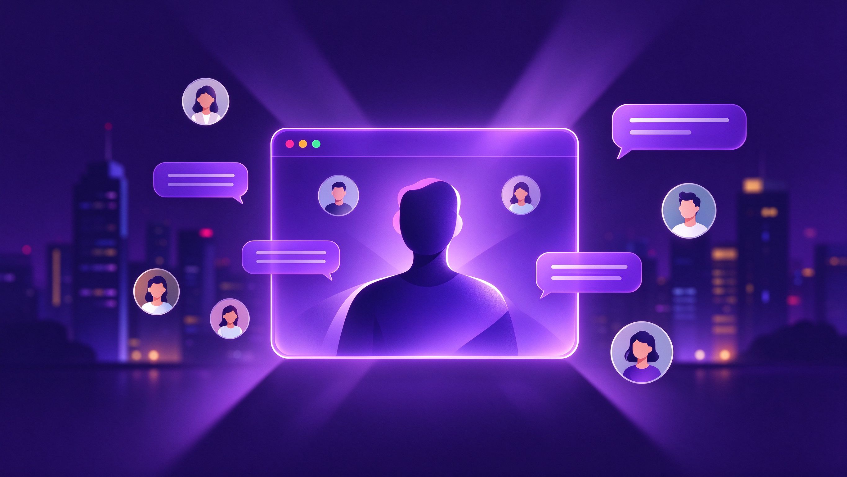 Safew 视频通话与群聊安全概念图